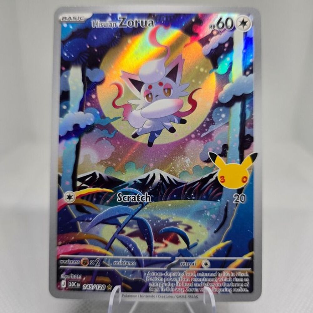 Hisuian Zorua #145 Pokemon 30th Celebration